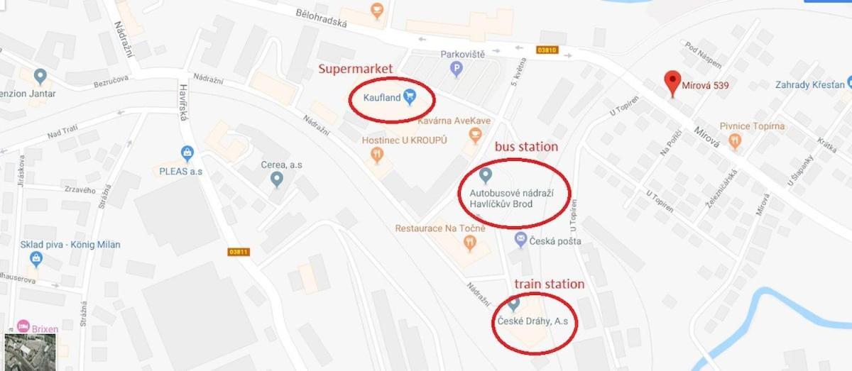 Soukrome Pokoje Havlíčkŭv Brod Exteriör bild